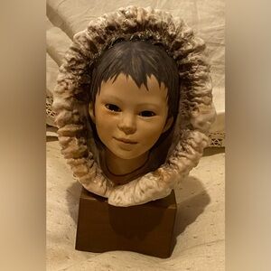 1971 Cybis signed Eskimo Child